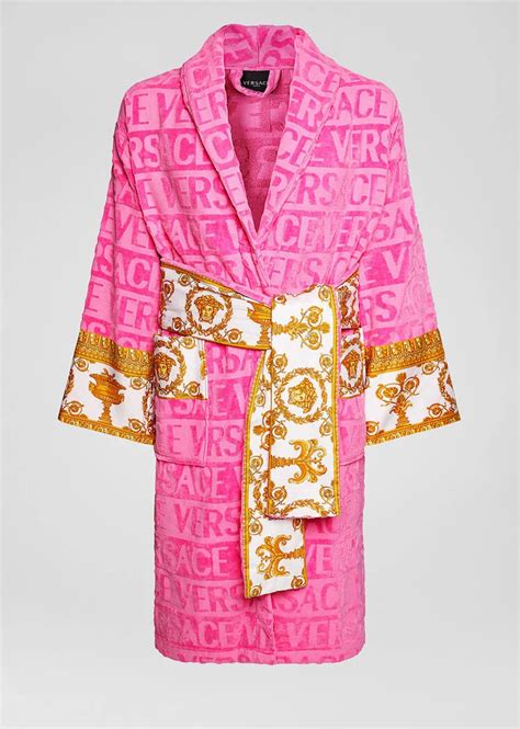 versace pink robe replica|versace robes bathrobe.